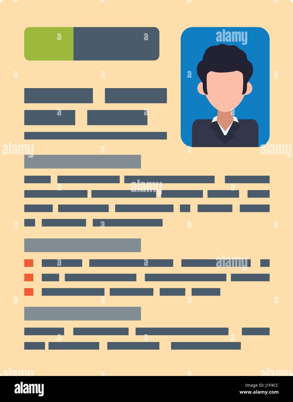 document curriculum vitae Stock Vector Image & Art - Alamy