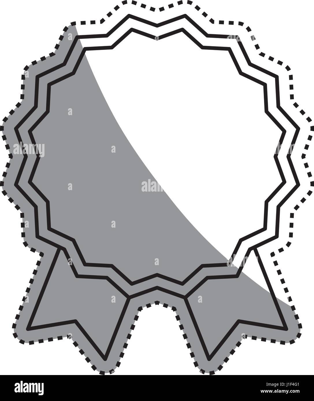 emblem badge ribbon Stock Vector