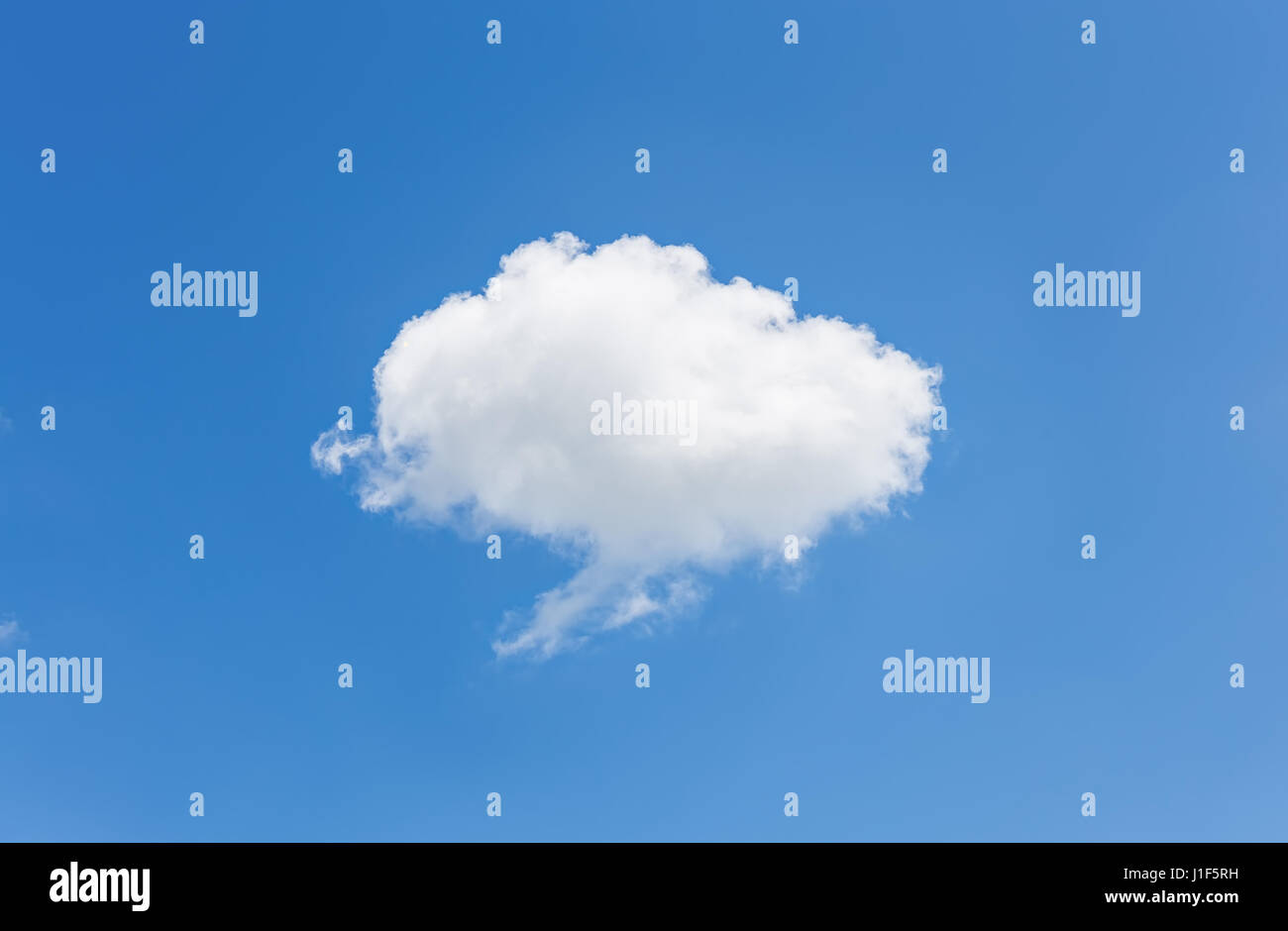 Empty blue sky and clouds for background. Stock Photo