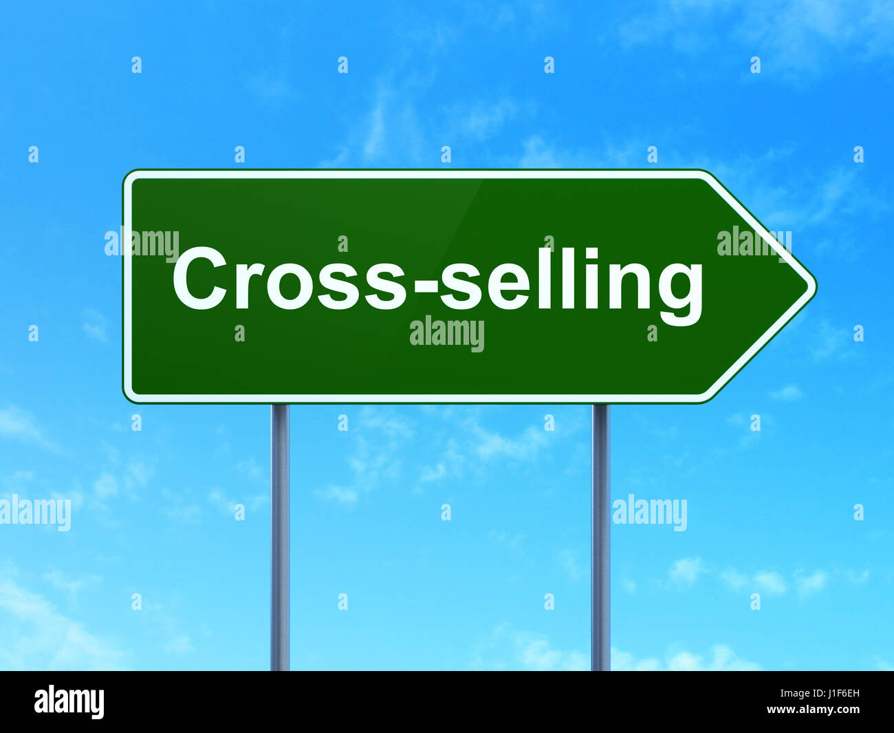 Business concept: Cross-Selling on road sign background Stock Photo - Alamy