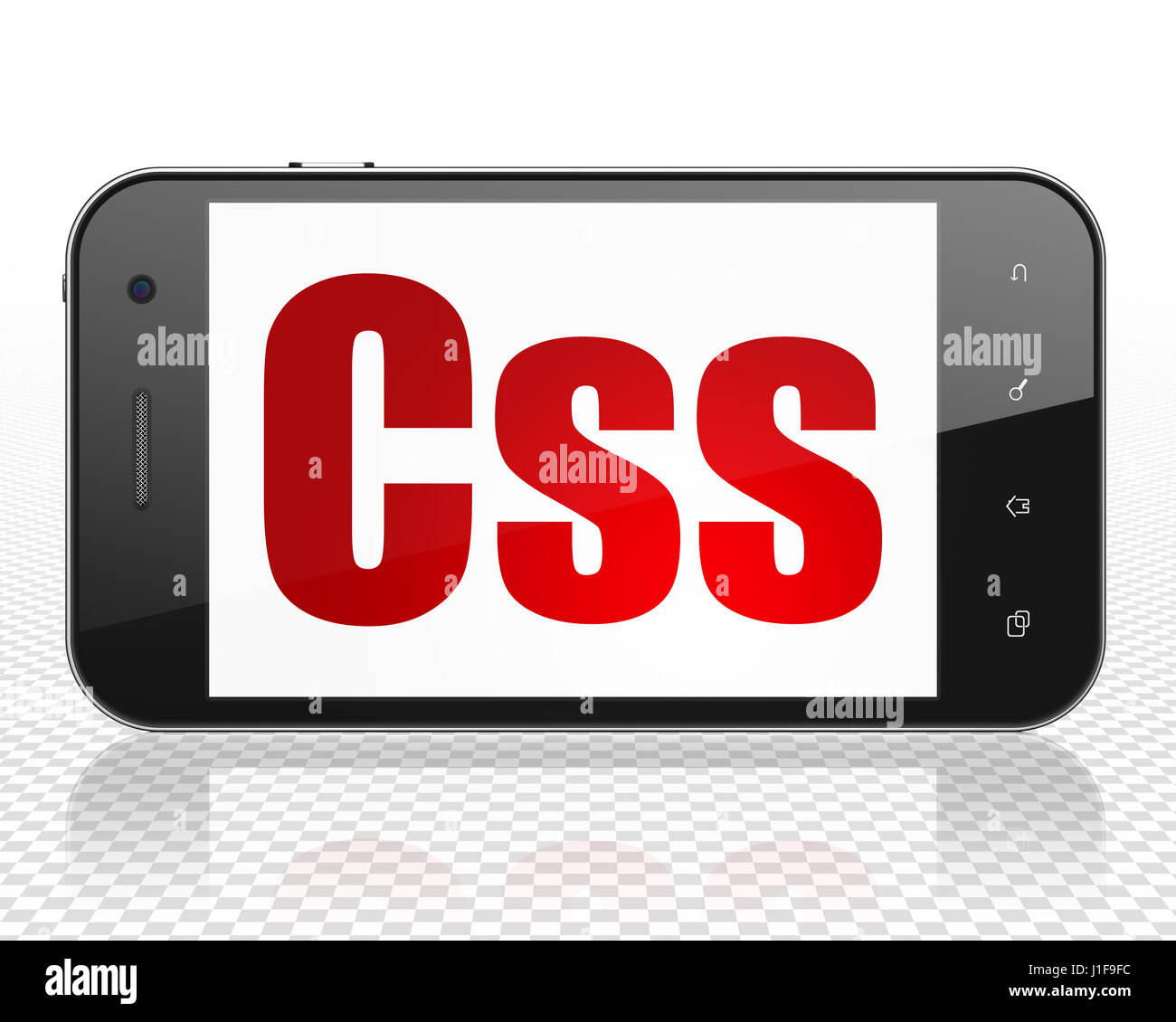Programming concept: Smartphone with Css on display Stock Photo - Alamy