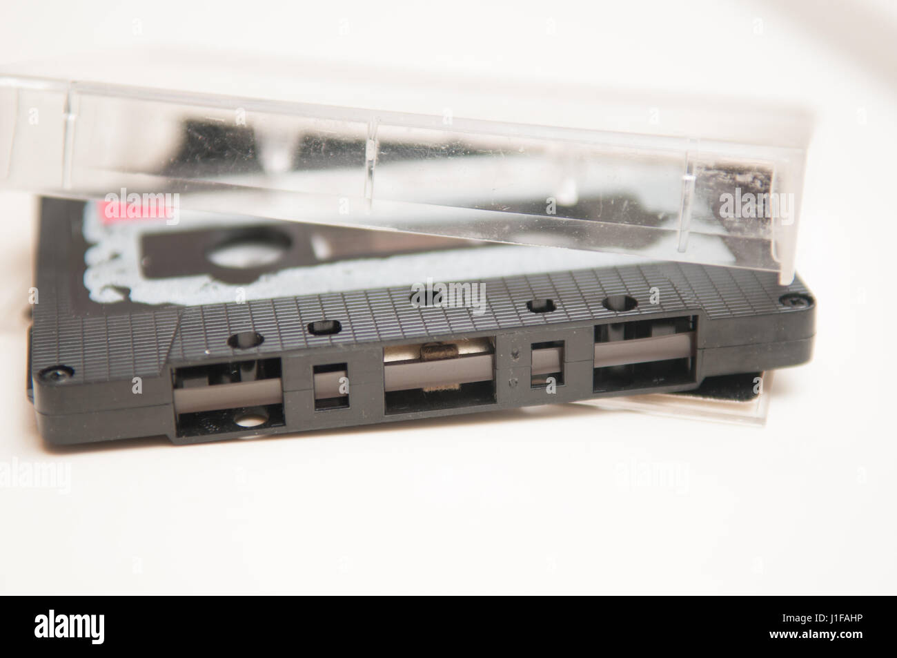 Retro cassette tape isolated on white background Stock Photo - Alamy