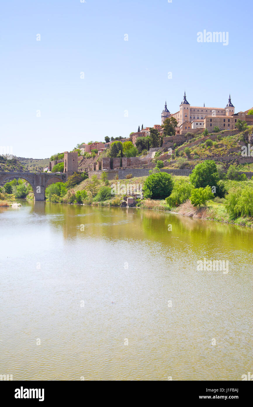 Picturesque view of Toledo and Tagus river, Spain Stock Photo