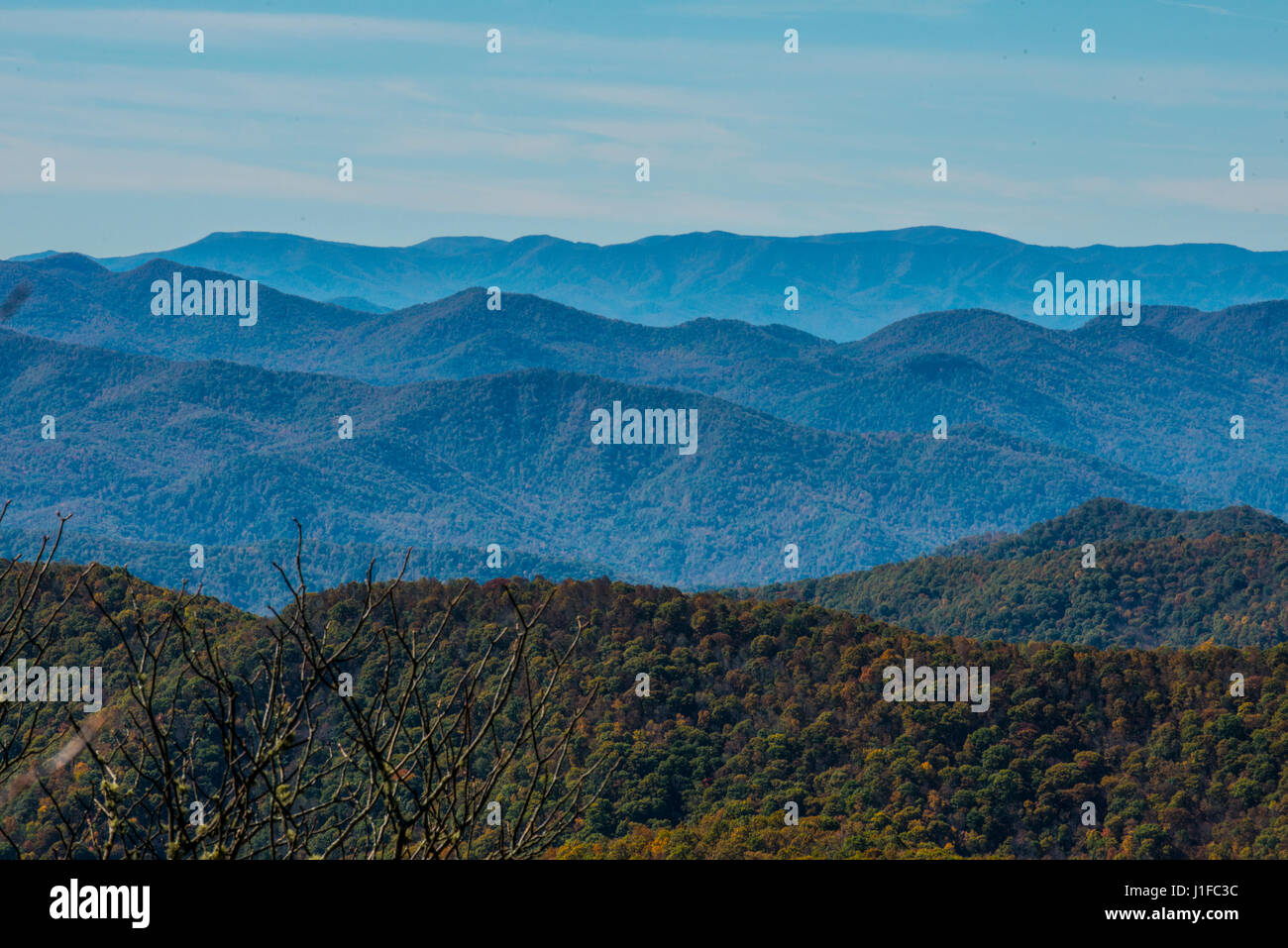 smoky mountains North Carolina Stock Photo Alamy