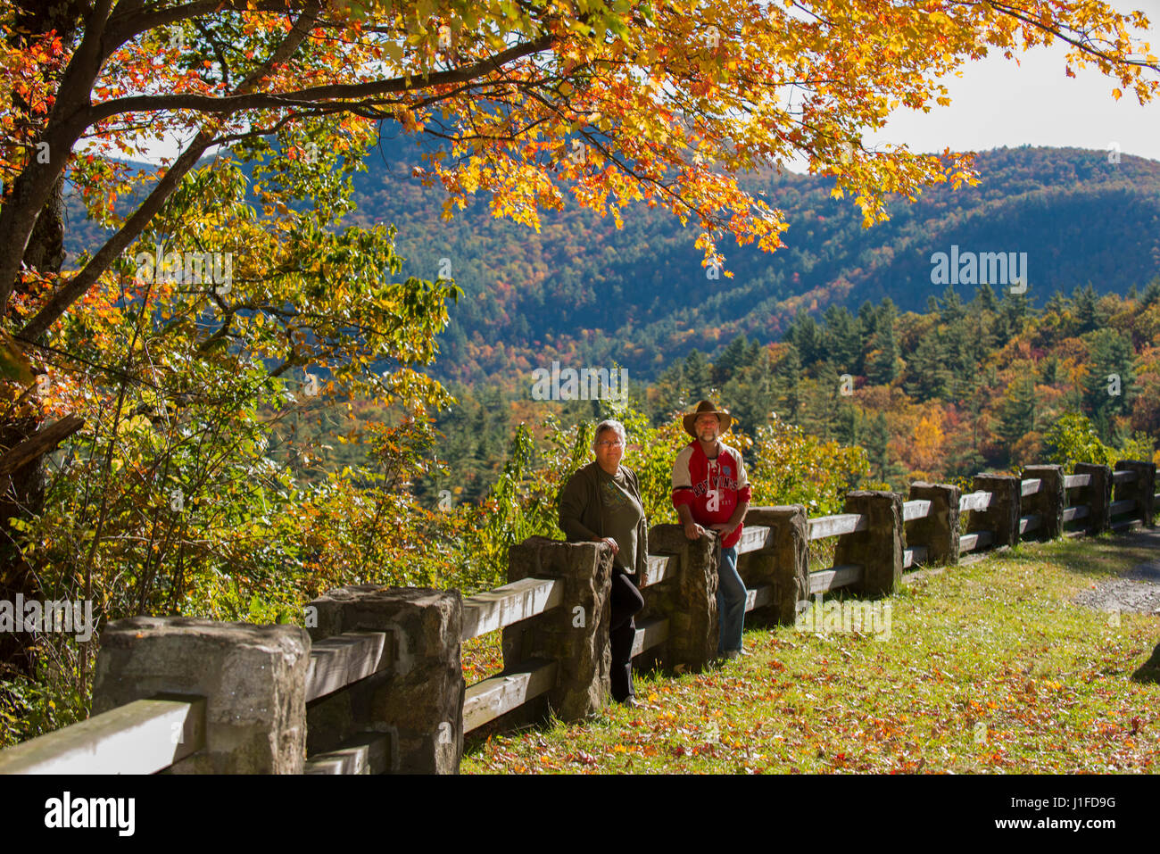 north Carolina mountains view Stock Photo