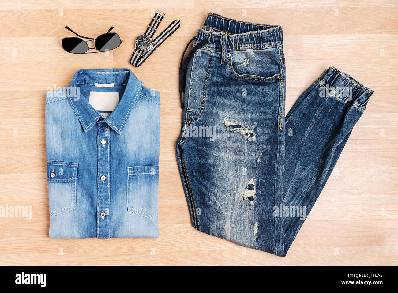 trendy jeans top