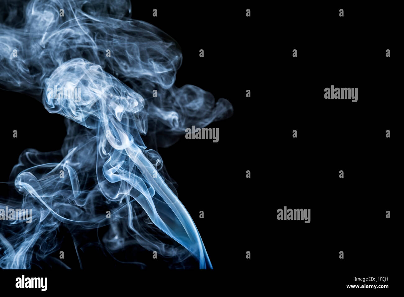 Abstract white smoke on black hi-res stock photography and images - Alamy
