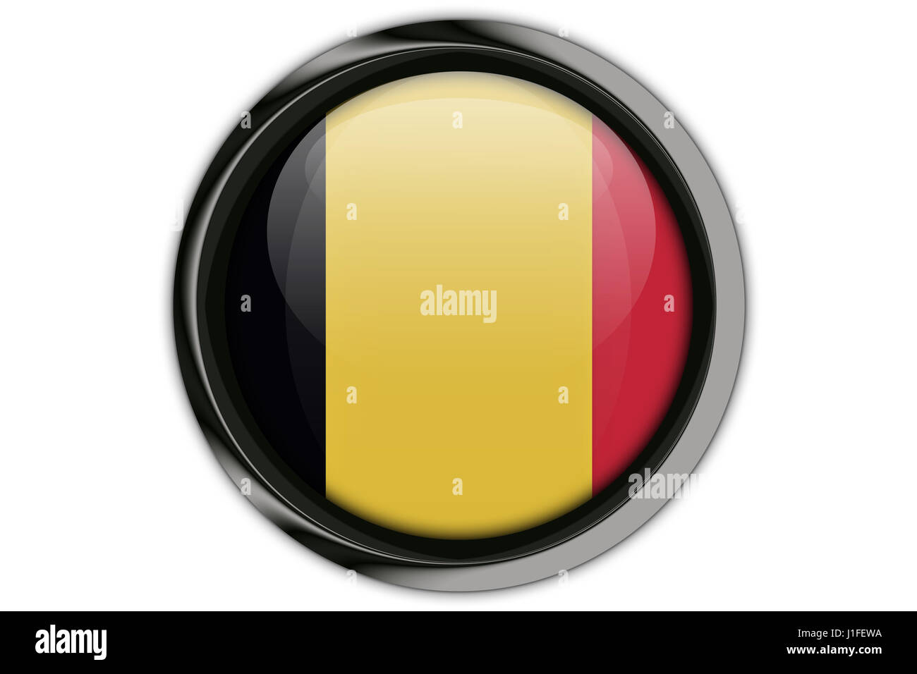 Belgium flag in the button pin Isolated on White Background Stock Photo ...