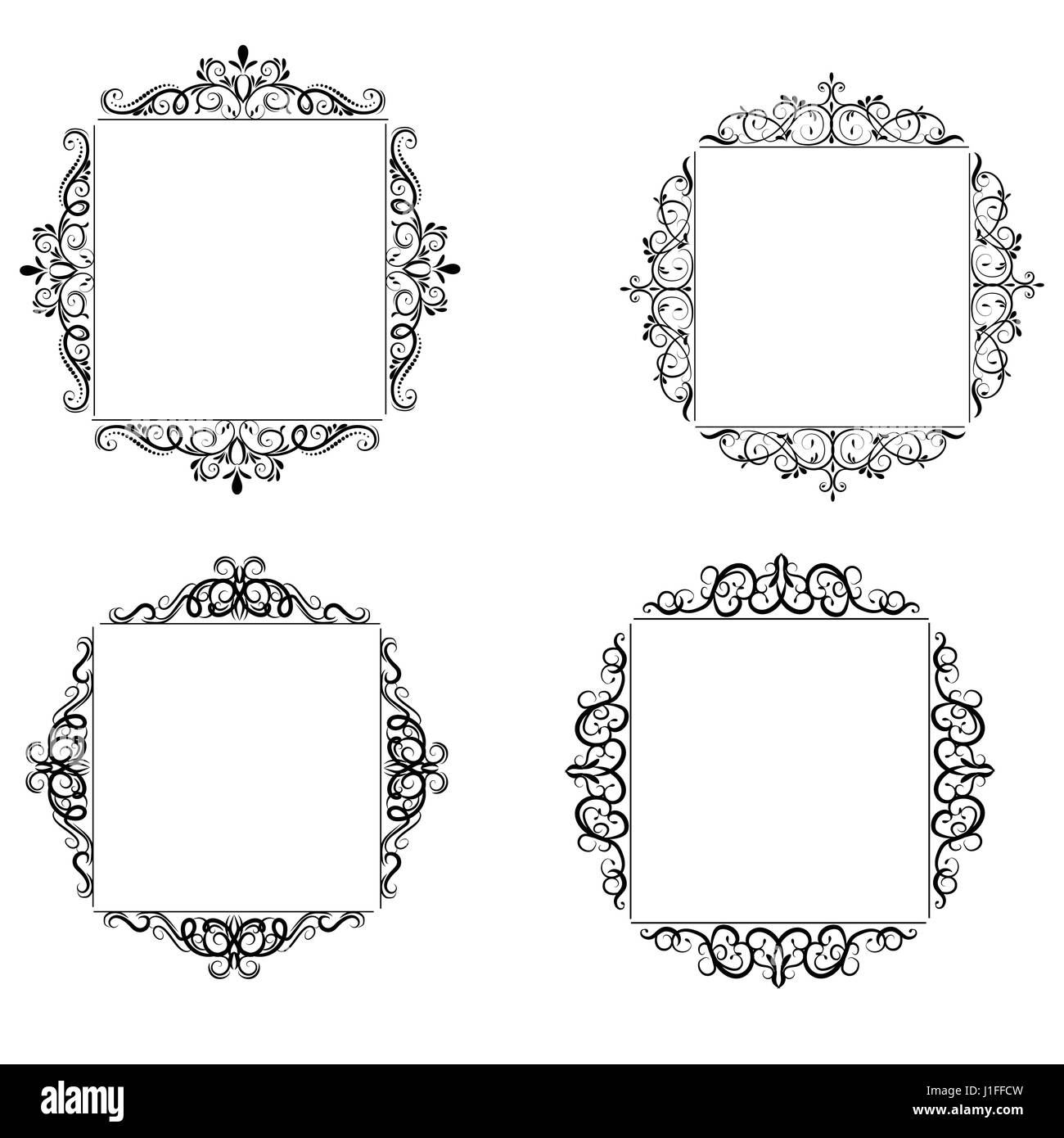 Vintage baroque frame Stock Vector Image & Art Alamy