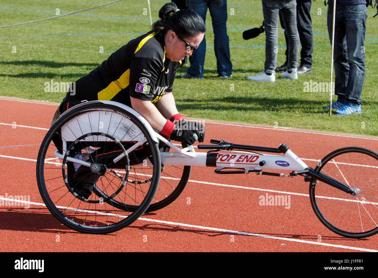 An athlete is pictured at the University of Bath Sports Training