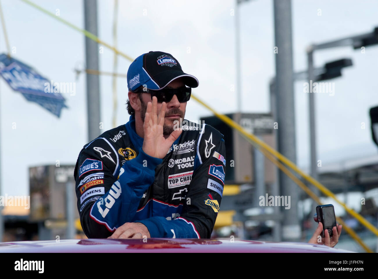 NASCAR racing driver Jimmie Johnson Stock Photo Alamy