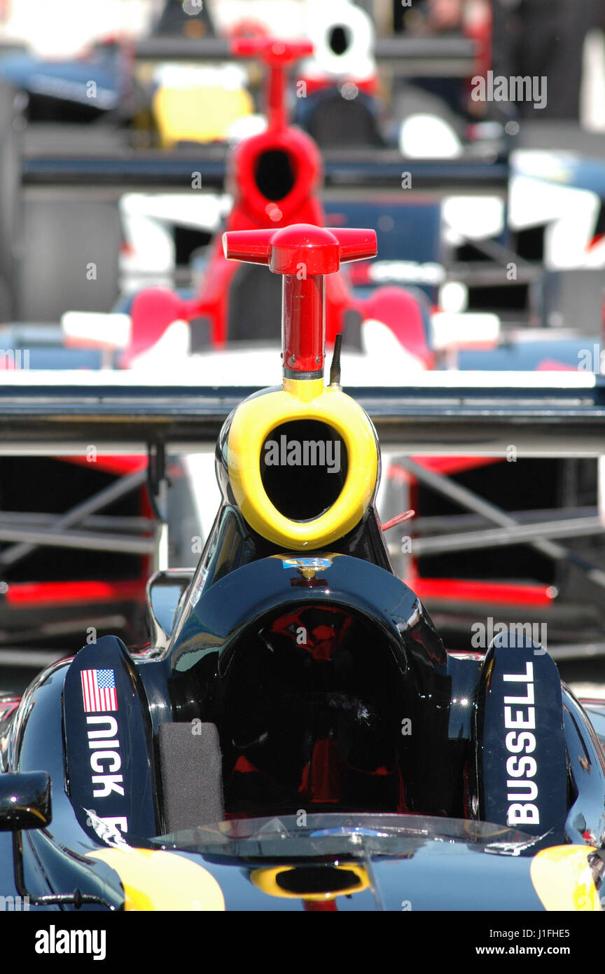 Hindy Racing Indy racing Miami Homestead Speedway racing cars Stock Photo - Alamy