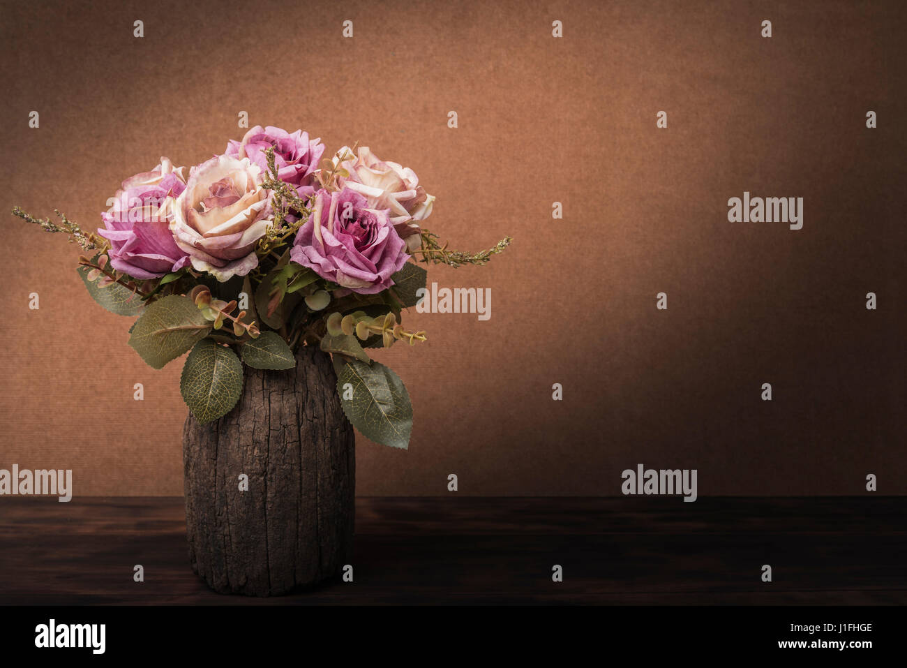 Still life painting photography with roses, vintage style concept Stock ...