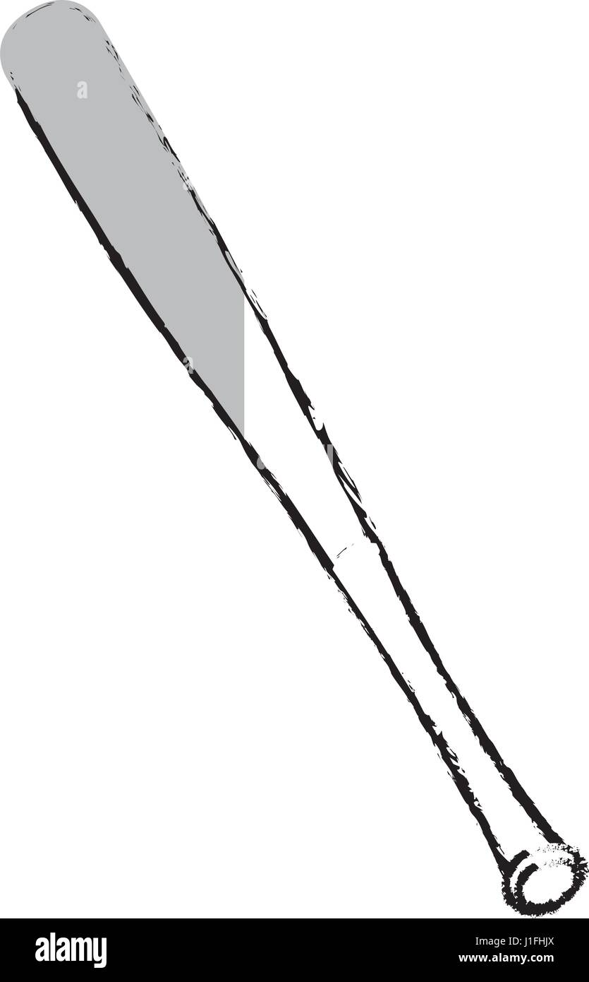 baseball bat isolated icon Stock Vector