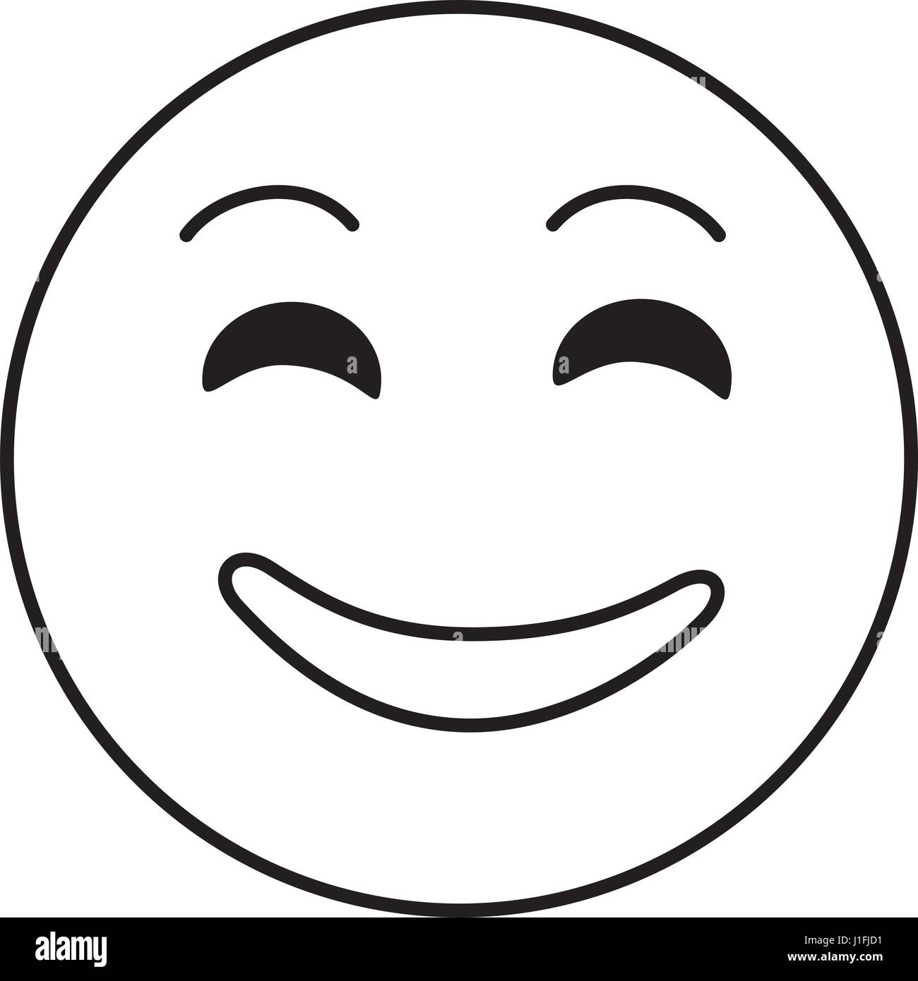 emoticon kawaii face icon Stock Vector Image & Art - Alamy
