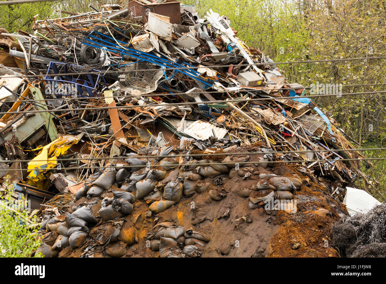 Metal Scrap Yard Stock Photo Alamy