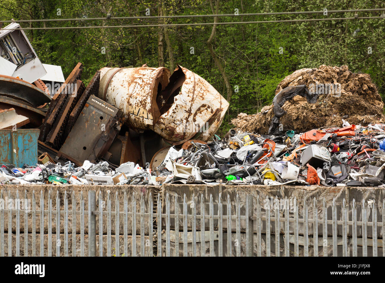 Metal Scrap Yard Stock Photo Alamy