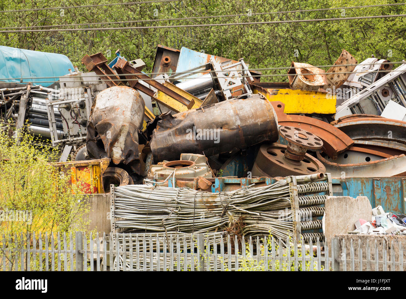 Metal Scrap Yard Stock Photo Alamy