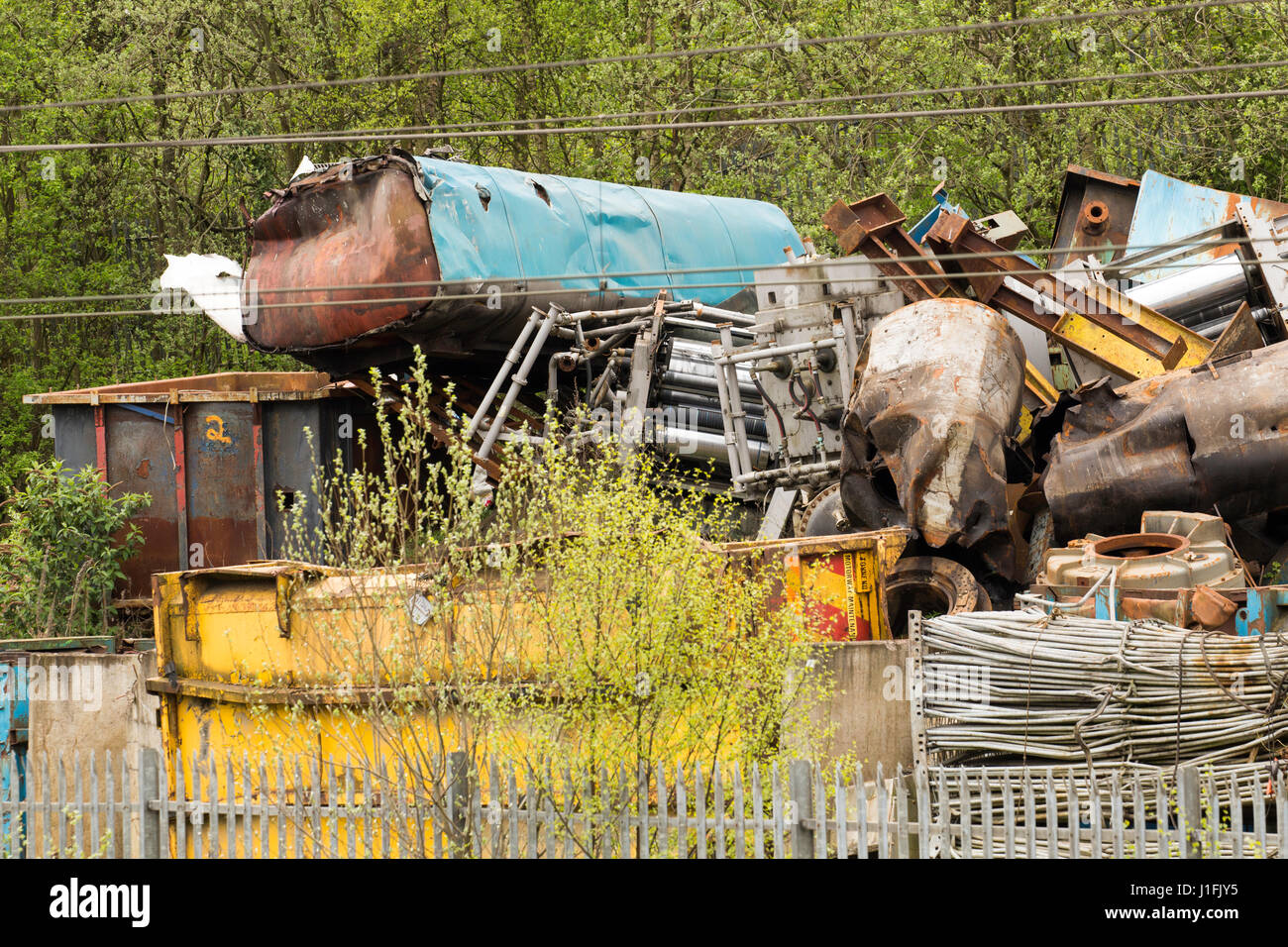 Metal Scrap Yard Stock Photo Alamy
