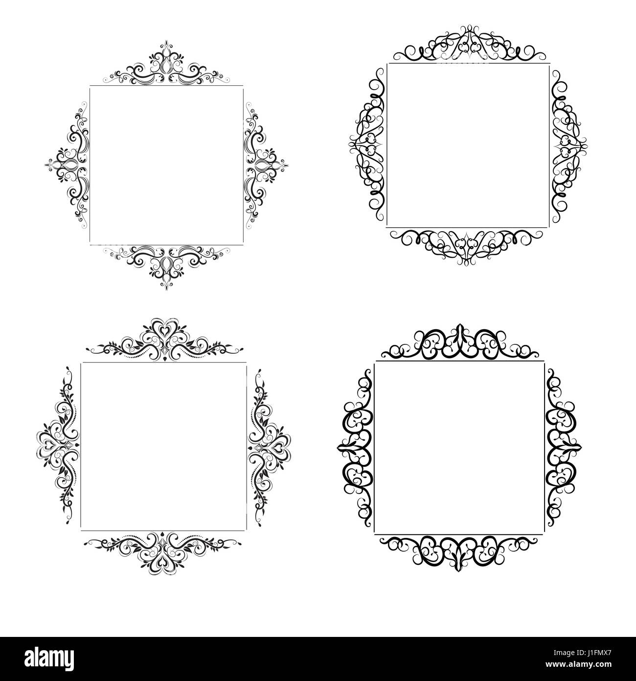 Vintage baroque frame Stock Vector Image & Art - Alamy