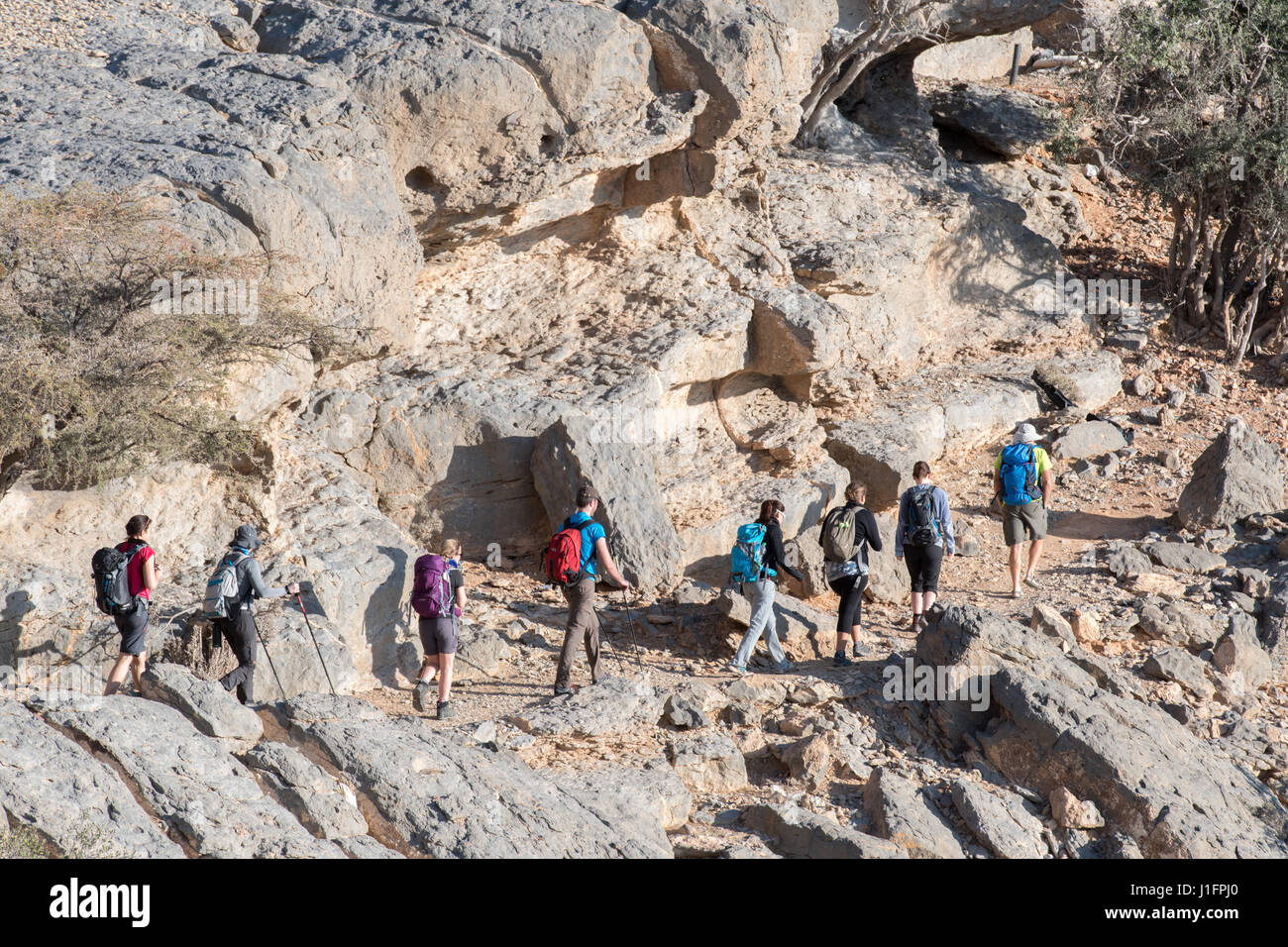 Hiking in oman hi-res stock photography and images - Alamy