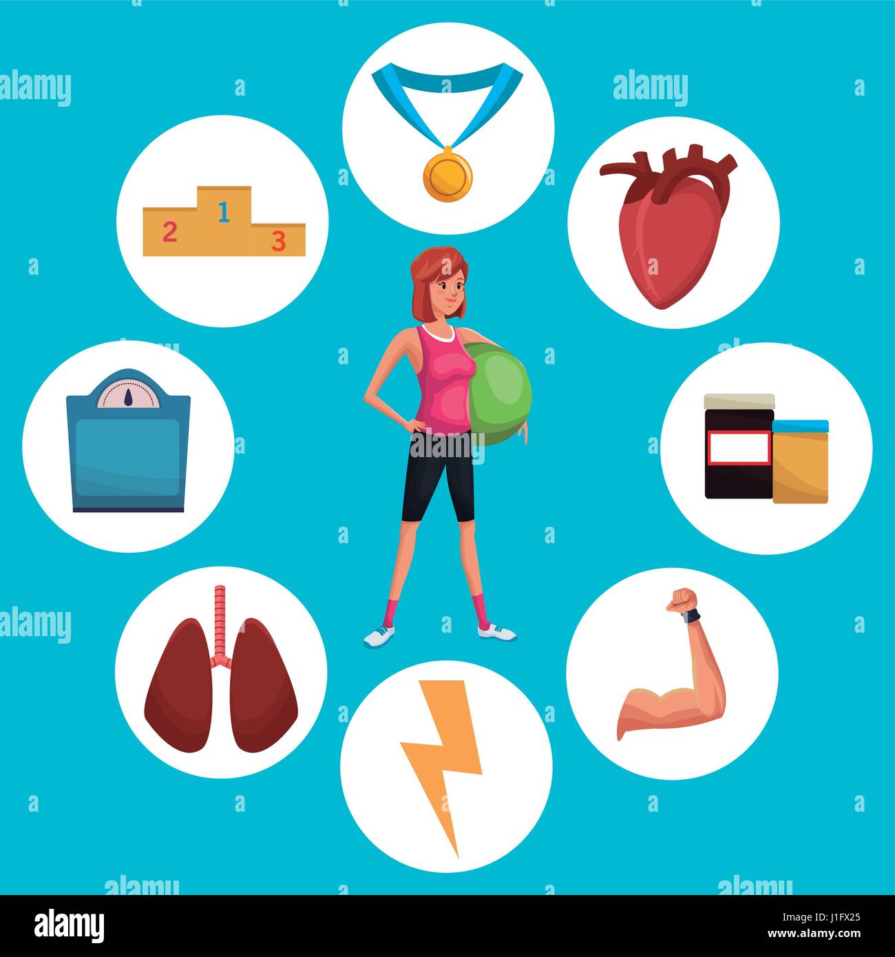 man sports jump rope training healthy Stock Vector Image & Art - Alamy