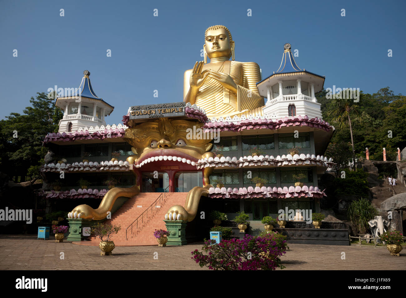 golden temple dambulla north central province sri lanka Stock Photo