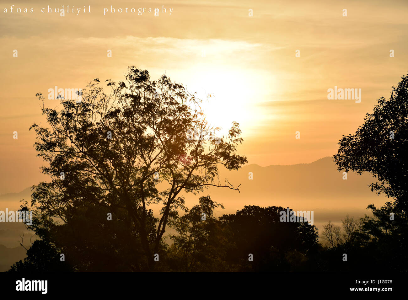 Beautiful Sun Rise Wallpaper Early Morning Sunrise Stock Photo