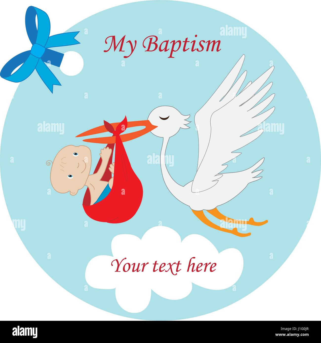 Baptism-Child Reminder Stock Vector