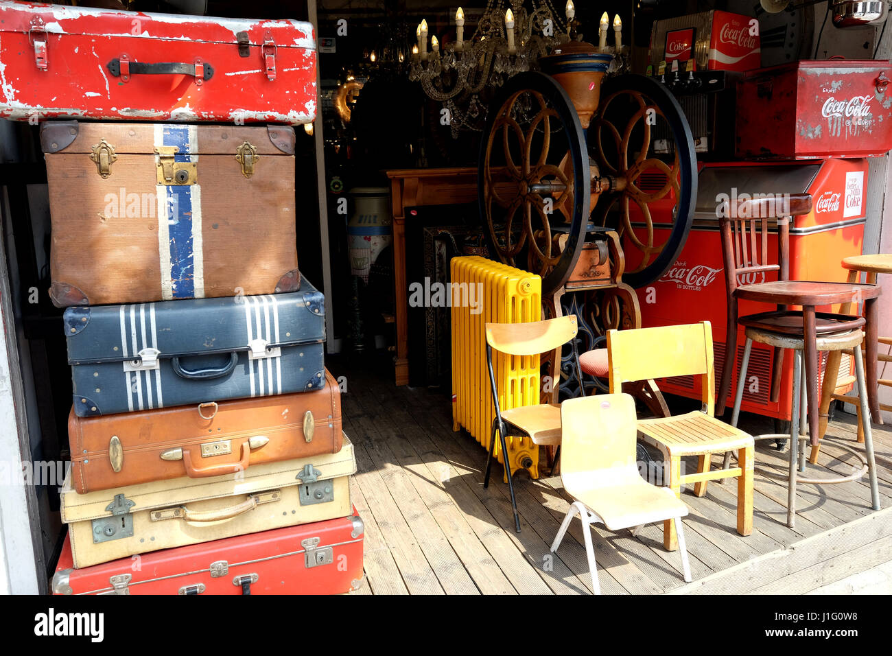 Antique Furniture Market Street, Itaewon, Seoul, South Korea Stock Photo Alamy
