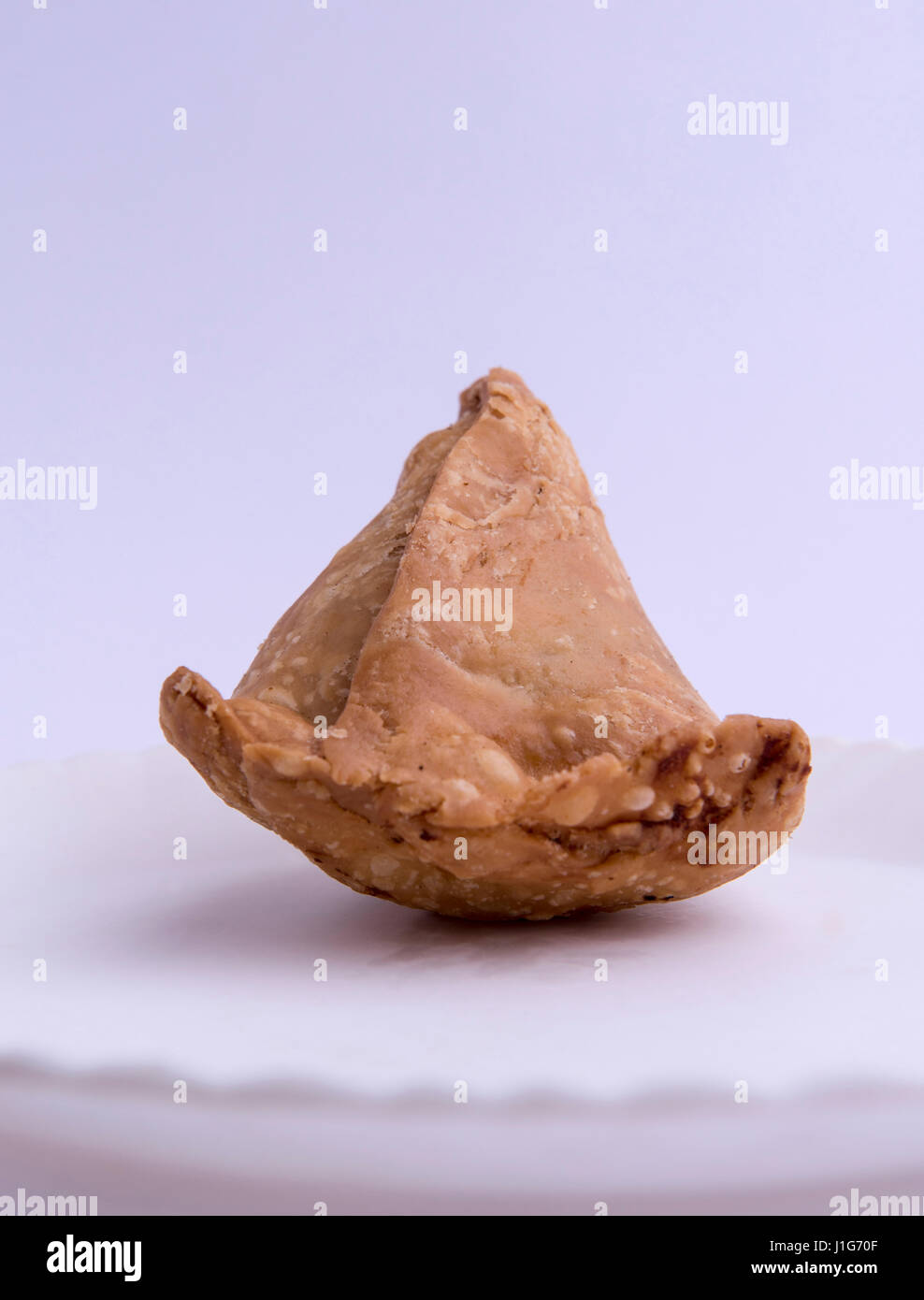 Mumbai / India 12 April 2017 Vegetable Samosa Indian snack fried food