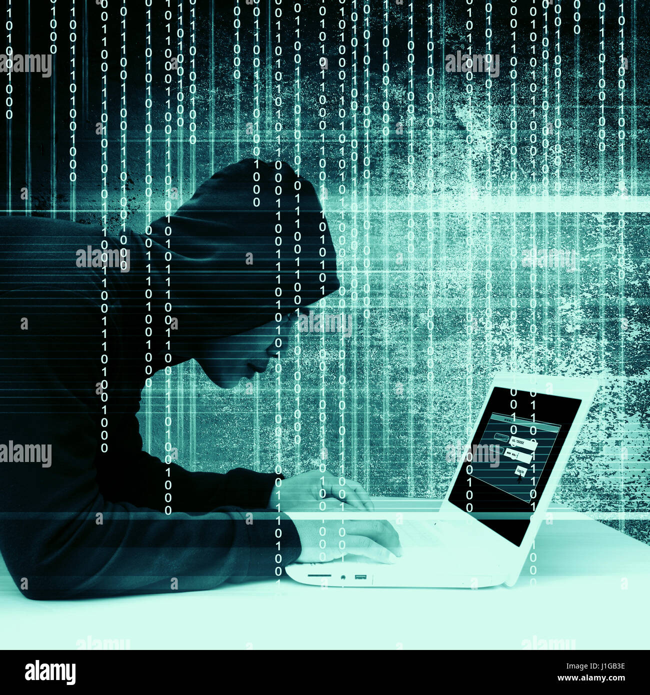 Computer hacker or Cyber attack concept background Stock Photo - Alamy