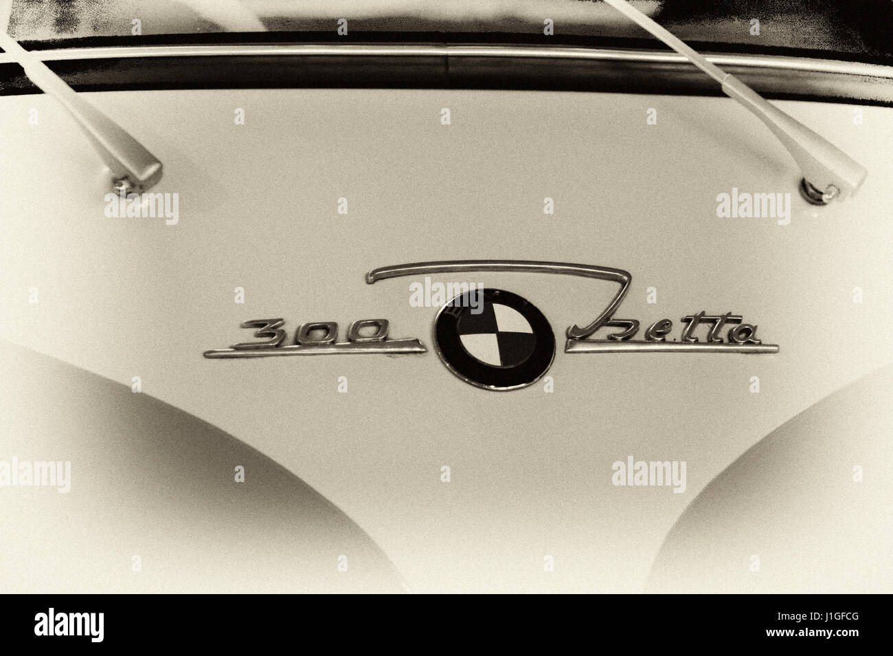 Photo BMW Isetta 300, Year 1957, 2-person motocycle Stock Photo