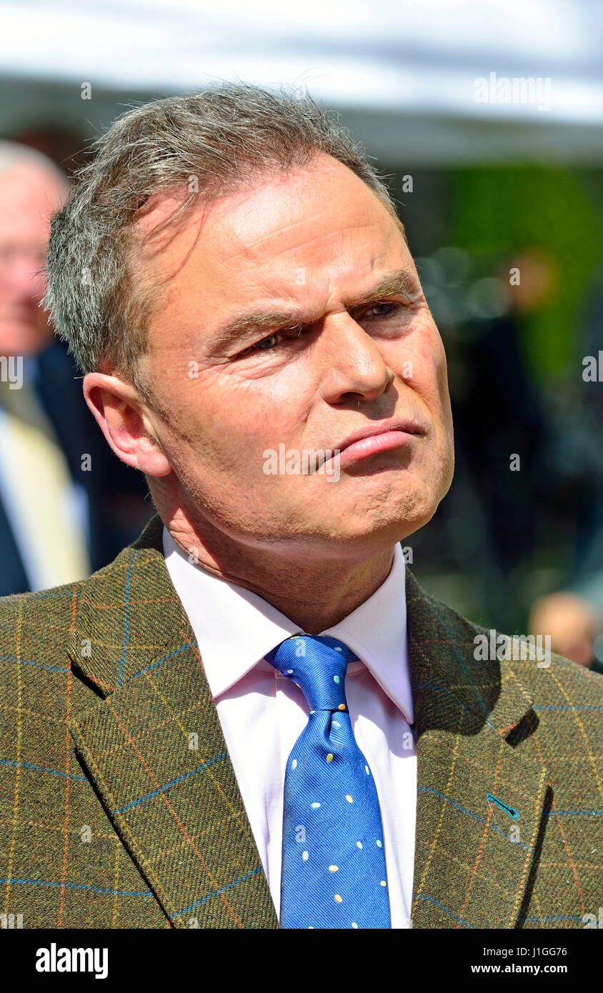 Peter Whittle (UKIP deputy leader) on College Green, Westminster 18th April 2017 shortly after a general election was announced. Stock Photo