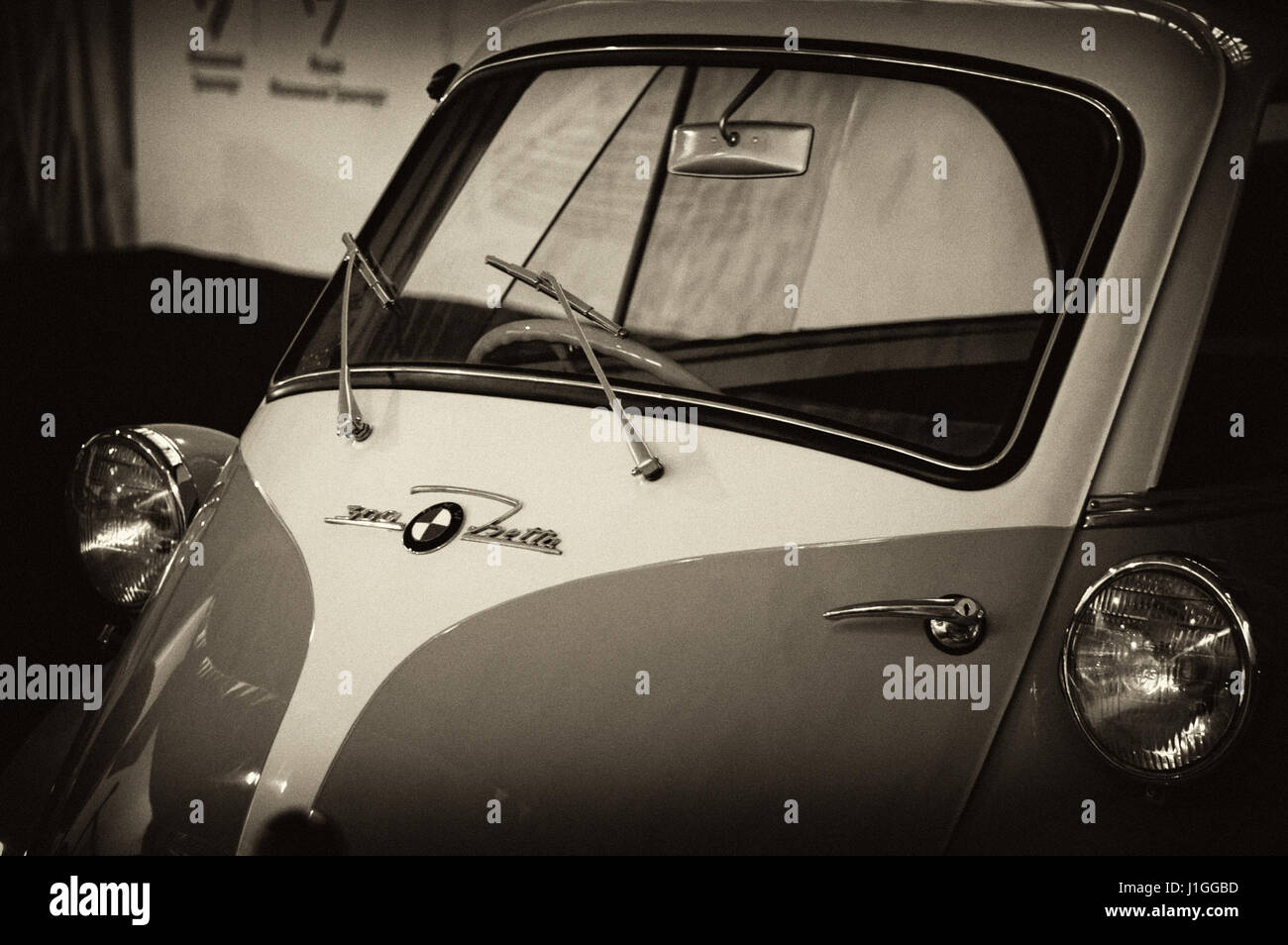 Photo BMW Isetta 300, Year 1957, 2-person motocycle Stock Photo