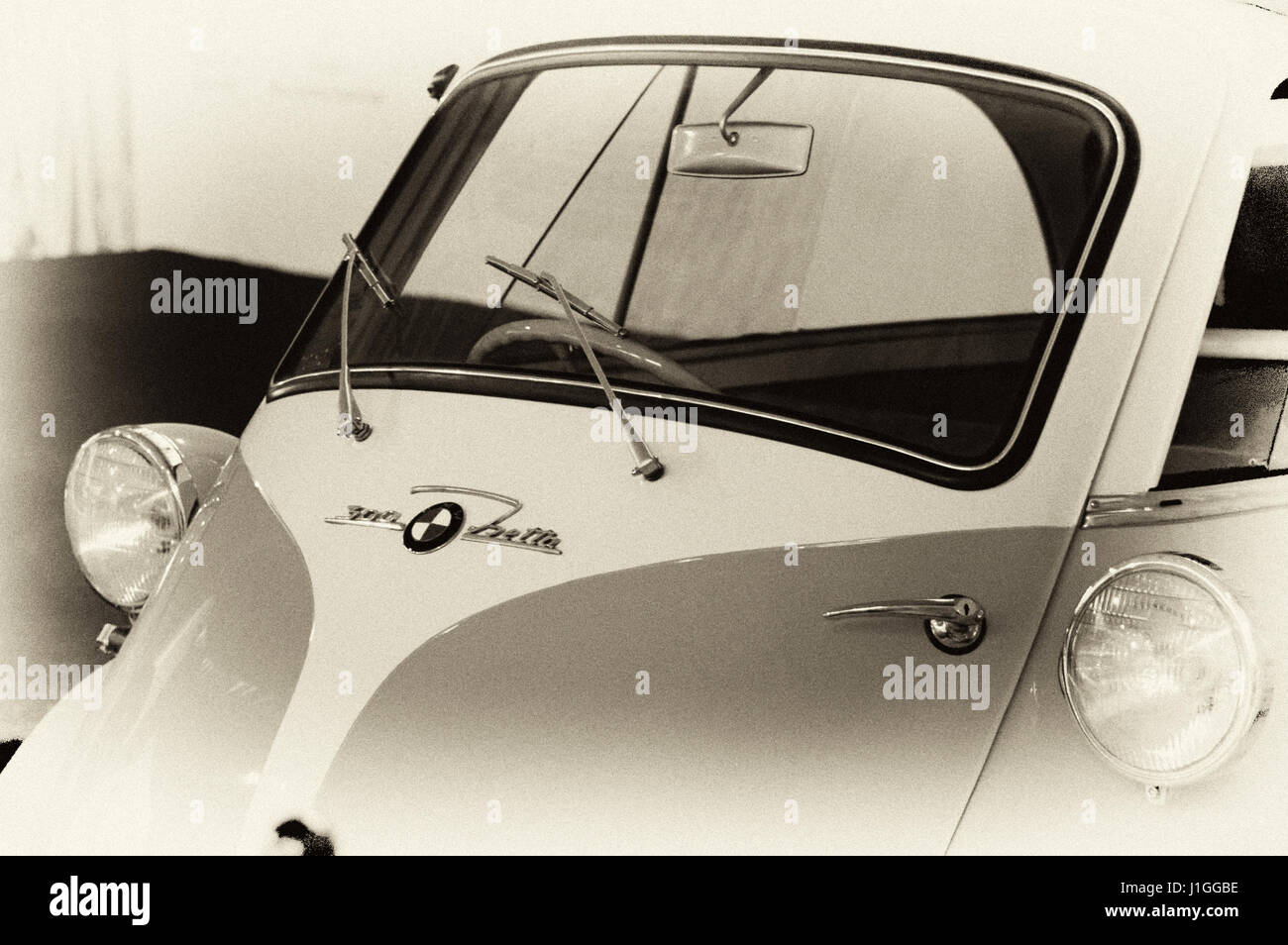 Photo BMW Isetta 300, Year 1957, 2-person motocycle Stock Photo