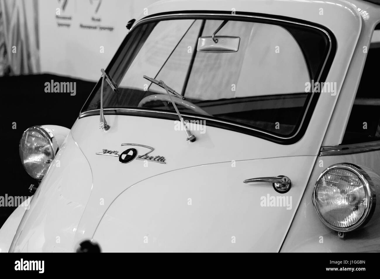 Photo BMW Isetta 300, Year 1957, 2-person motocycle Stock Photo