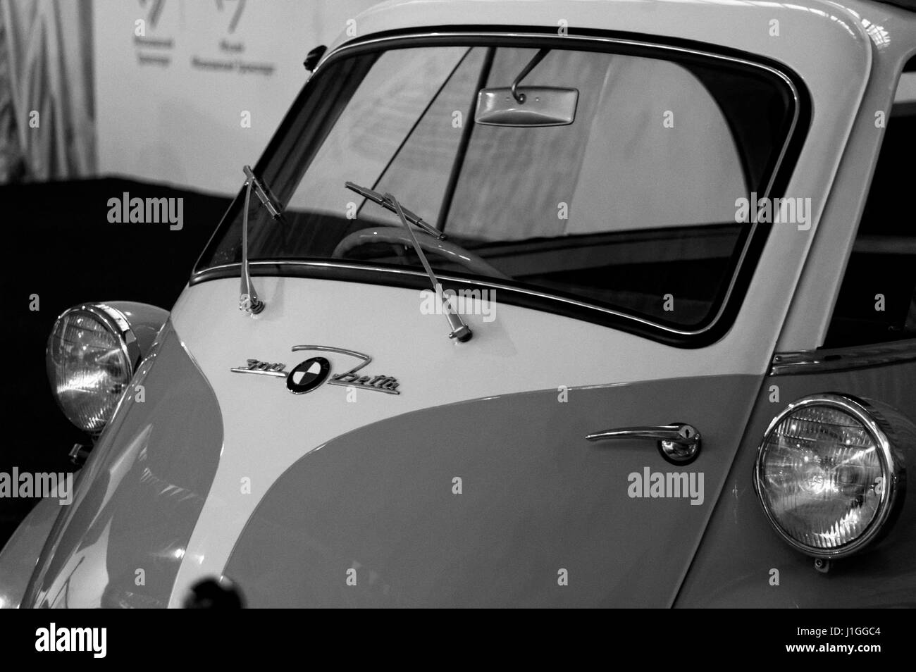 Photo BMW Isetta 300, Year 1957, 2-person motocycle Stock Photo