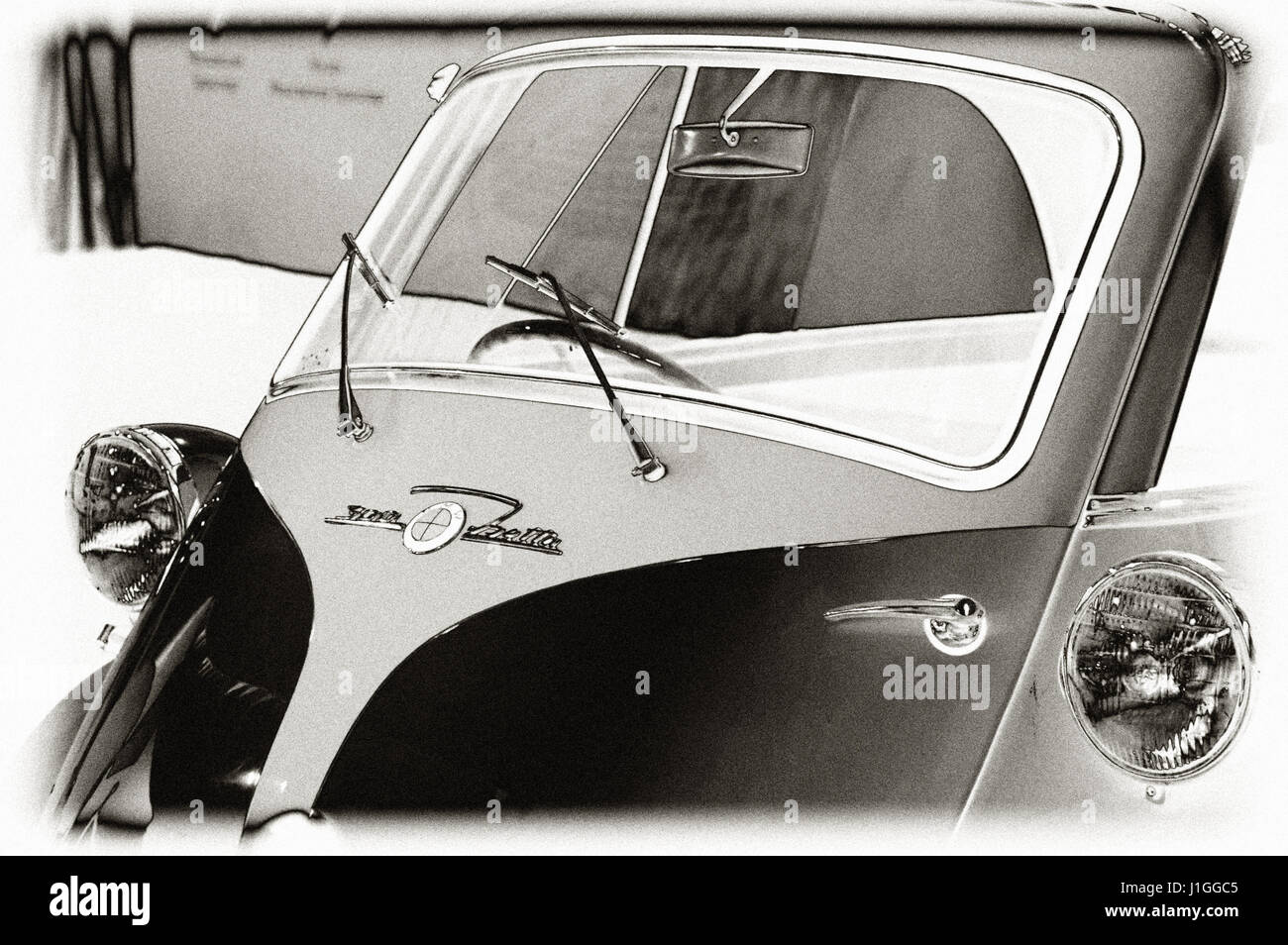 Photo BMW Isetta 300, Year 1957, 2-person motocycle Stock Photo