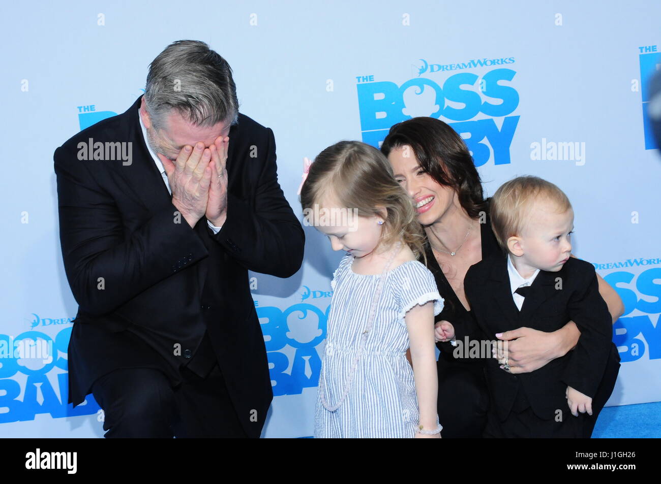 Alec Baldwin, Carmen Gabriella Baldwin, Hilaria Baldwin and Rafael