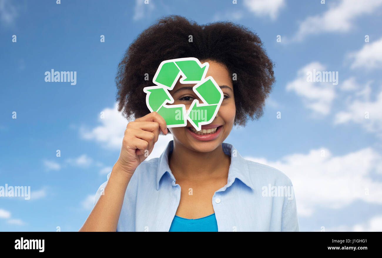happy african american young woman over white Stock Photo - Alamy