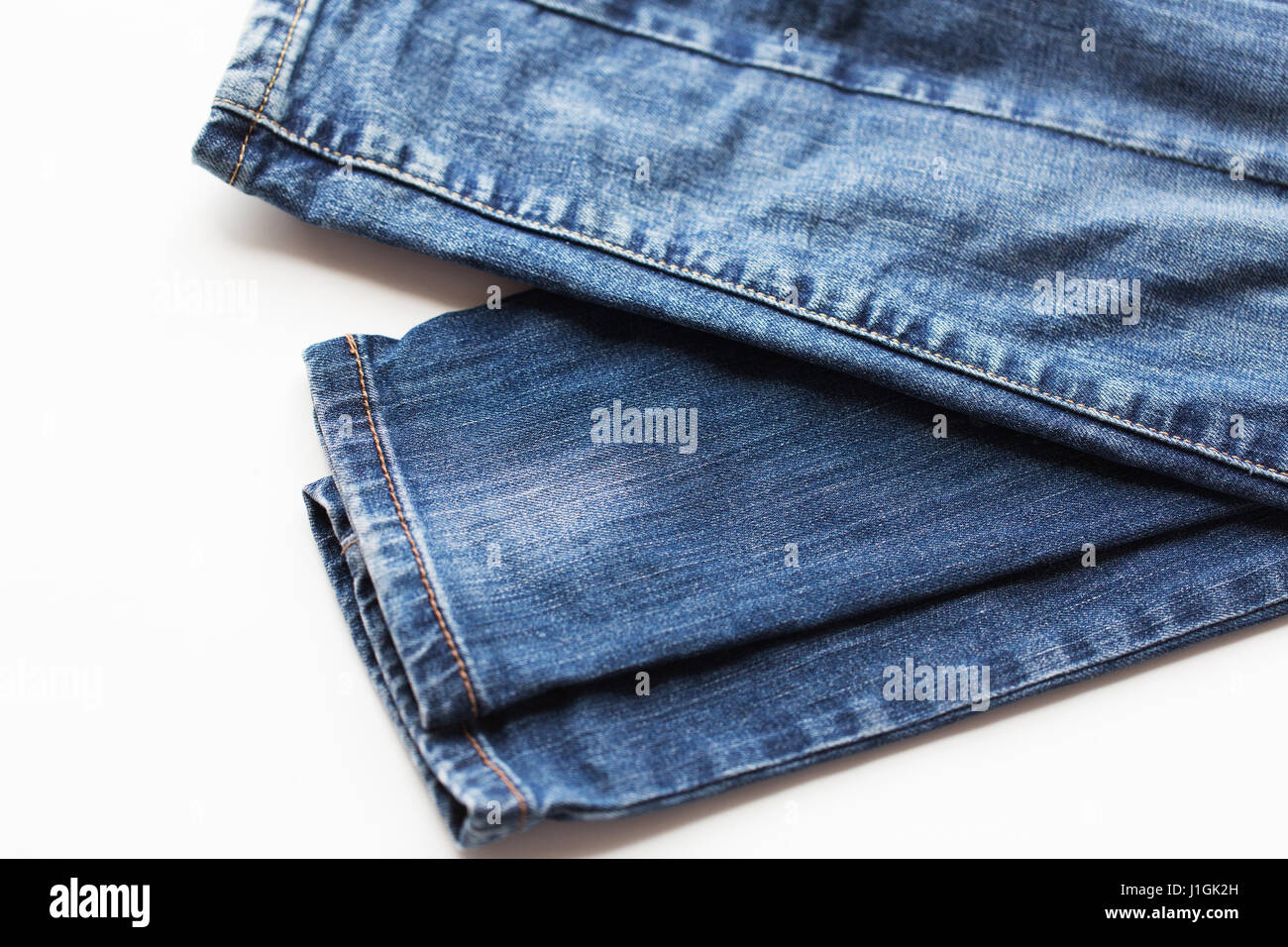 denim pants or jeans on white background Stock Photo Alamy