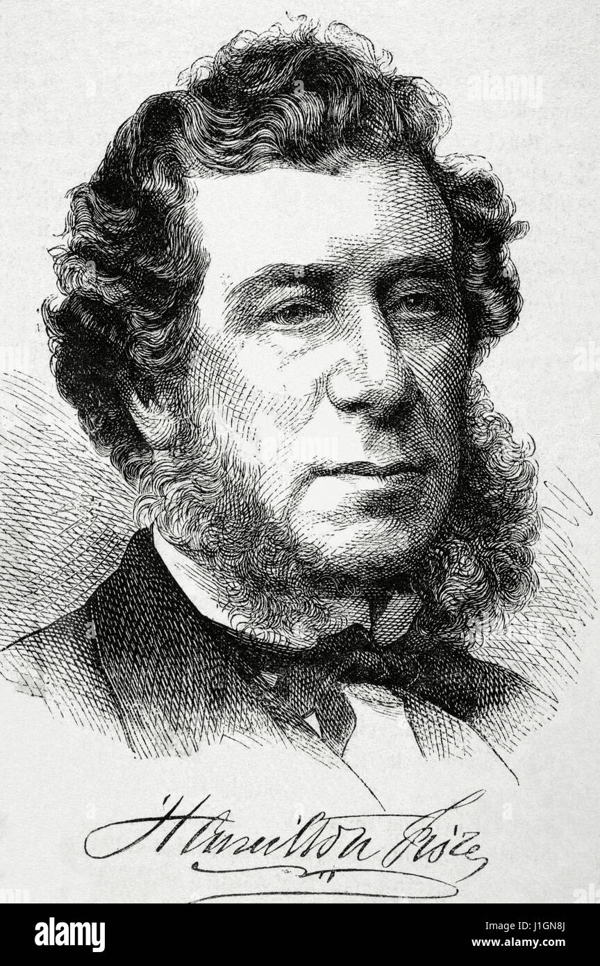 Hamilton Fish (18081893). American statesman and politician. Portrait