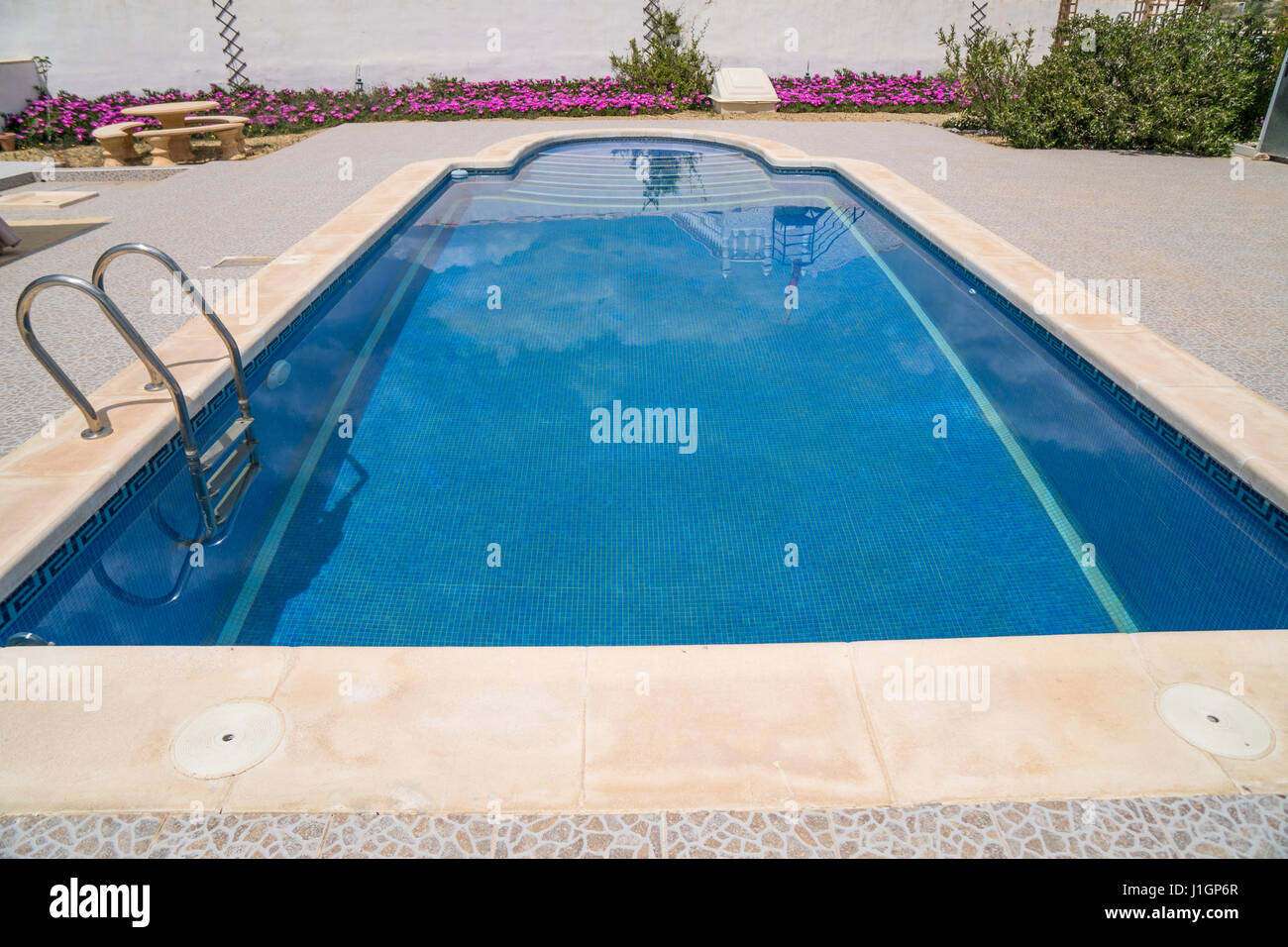 Outdoor swimming pool Stock Photo