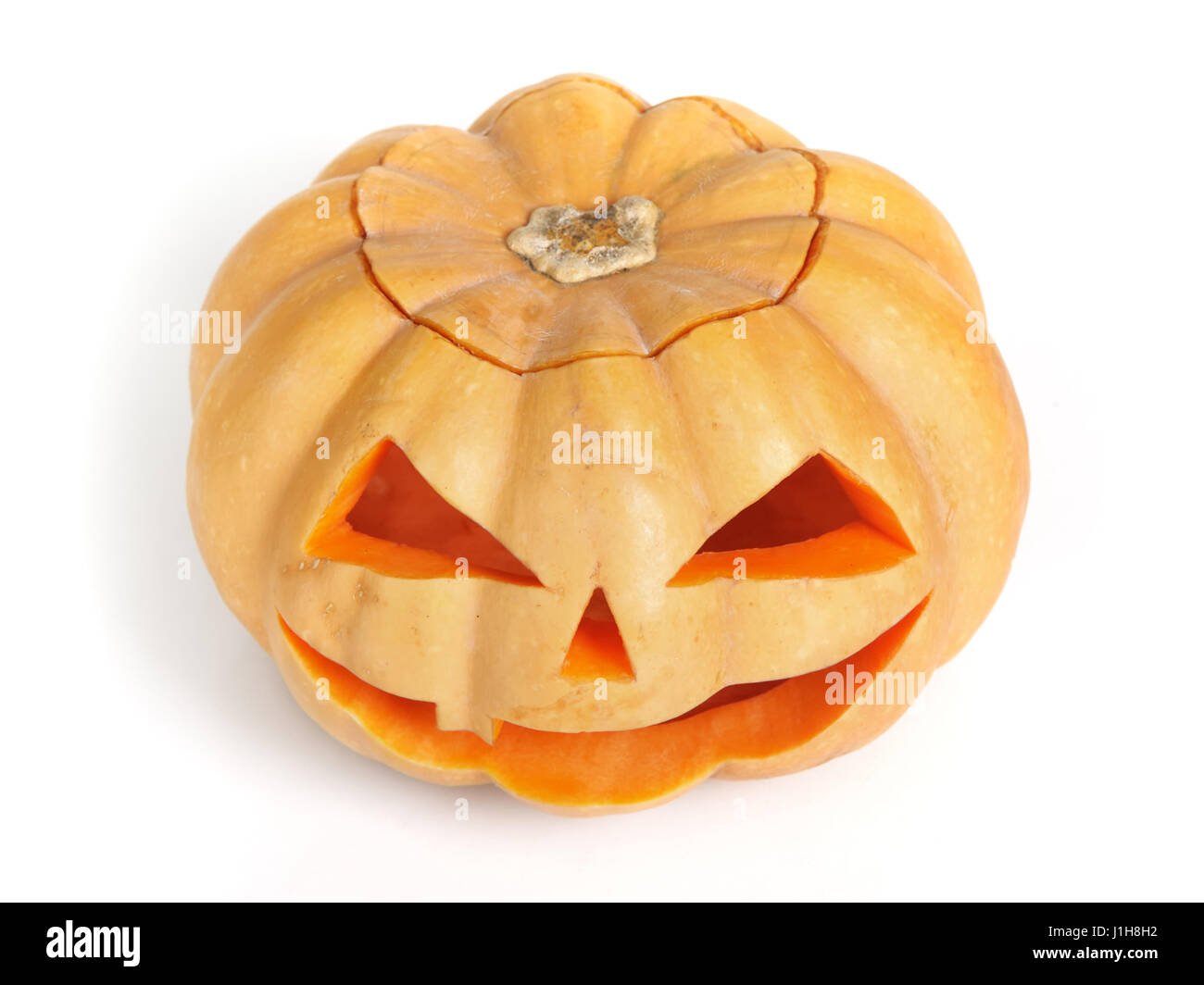 Halloween pumpkin isolated on white background Stock Photo - Alamy