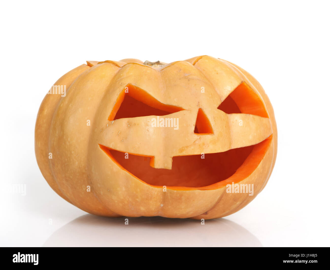 Halloween pumpkin isolated on white background Stock Photo - Alamy