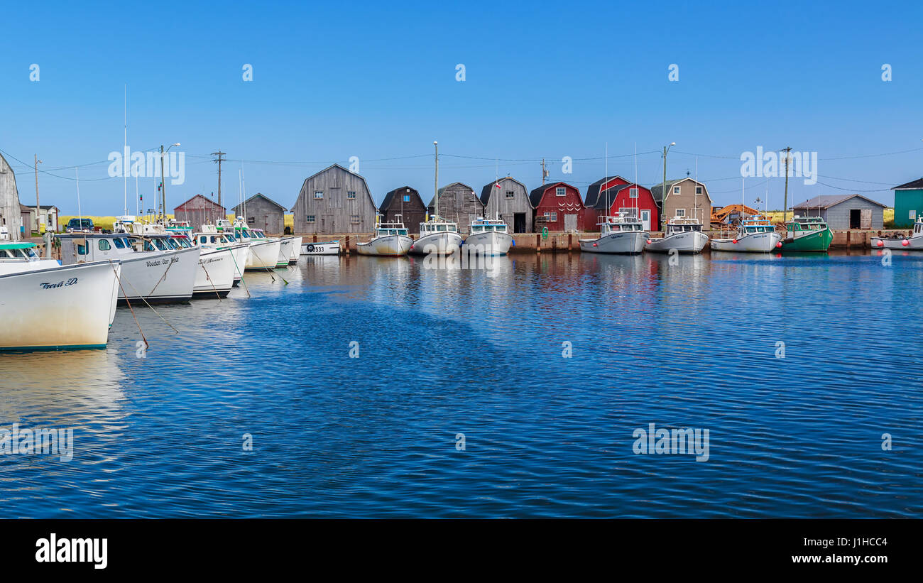 Lobster fishing boats prince edward hi-res stock photography and