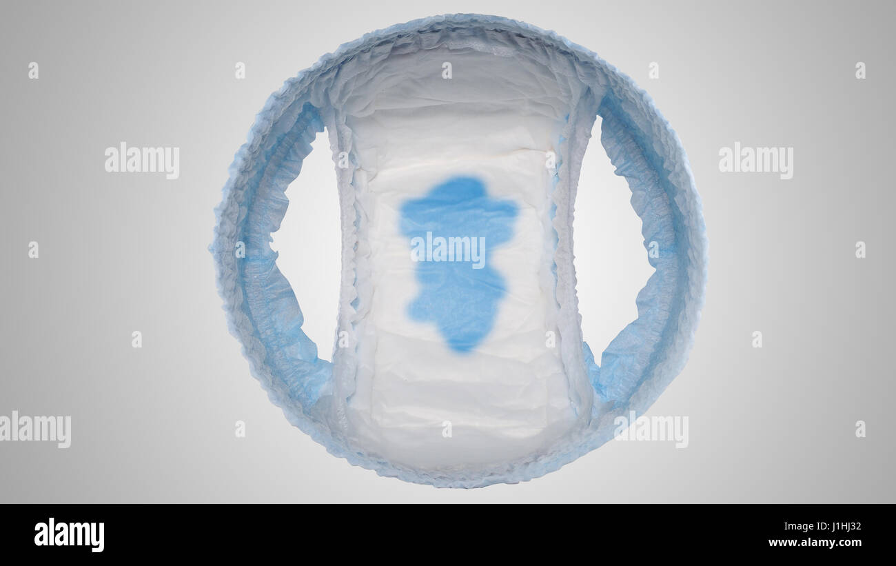 Baby diaper pants and very soft and dry and comfort to skin and top view angle. Baby diaper pants and very soft and dry and comfort to skin and top vi Stock Photo