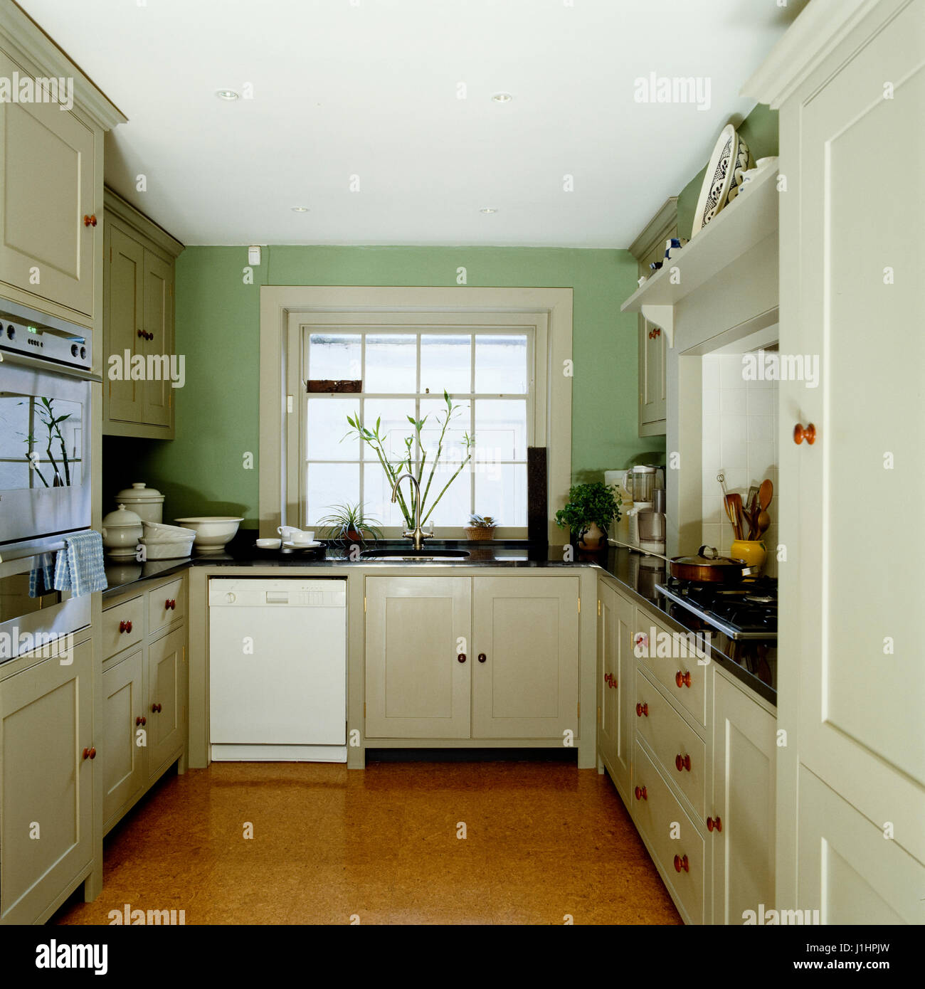 Simple country style kitchen. Stock Photo