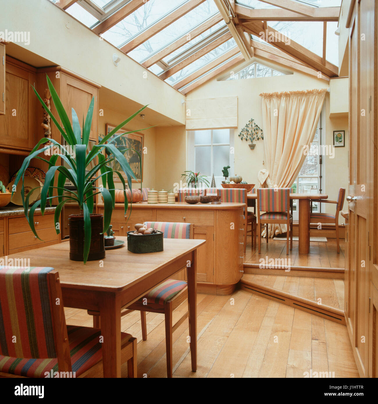 Kitchen with skylight. Stock Photo